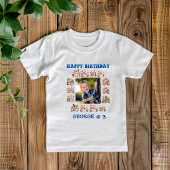 Kinderanimals Thema Custom Foto Geburtstag Party T-Shirt
