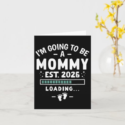 Kinderankündigung 1. Mama werde ich ein m Karte (Gelbe Blume)