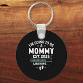 Kinderankündigung 1. Mama werde ich ein m Schlüsselanhänger (Vorderseite)