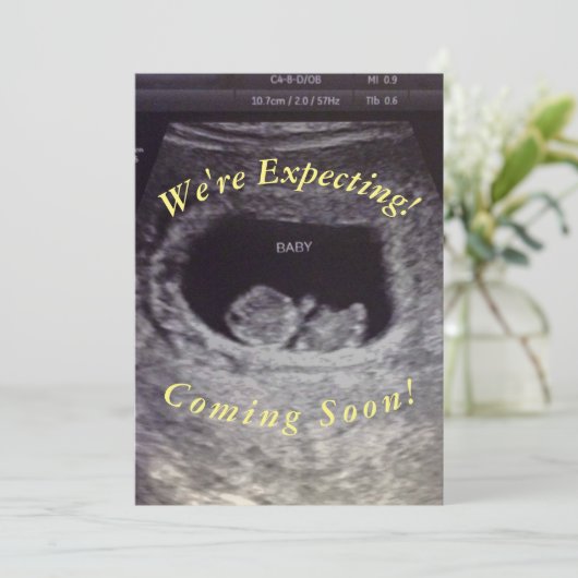 Kinderankündigung Ankündigung (Stehend Vorderseite)