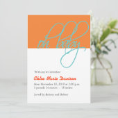 Kinderankündigung Ankündigung (Stehend Vorderseite)