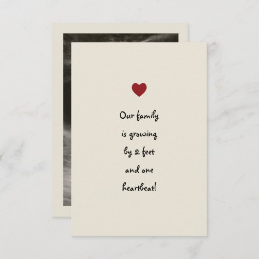 Kinderankündigung Ankündigung (Vorne/Hinten)