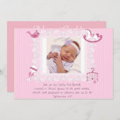 Kinderankündigung, Christliche Mädchenskriptur Ankündigung (Vorne/Hinten)