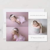 Kinderankündigung Einladung (Rückseite)