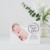 Kinderankündigung, Erste Weihnachten, Foto Postkarte (Stehend Vorderseite)