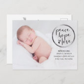 Kinderankündigung, Erste Weihnachten, Foto Postkarte (Vorne/Hinten)