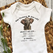 Kinderankündigung für Großeltern - individuelle Da Baby Strampler