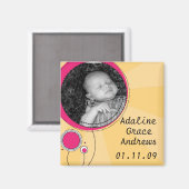 Kinderankündigung Magnet (Vorderseite/Rückseite)