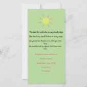 Kinderankündigung mit Gedicht Ankündigung (Vorderseite)