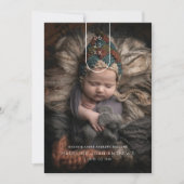 Kinderankündigung Modernes Arch Date Multi-Foto Einladung (Vorderseite)