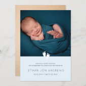 Kinderankündigung Modernes Babyfuß Ankündigung (Vorne/Hinten)