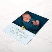 Kinderankündigung Modernes Babyfuß Folieneinladung (Gedreht)