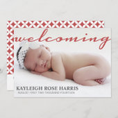 Kinderankündigung | Personalisierte Ankündigung vo (Vorne/Hinten)