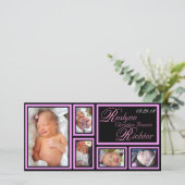 Kinderankündigung - Rosa Ankündigung (Stehend Vorderseite)