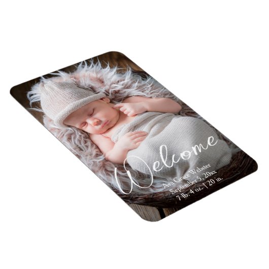 Kinderankündigung Willkommensankündigung Magnet (Rechte Seite)