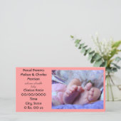 Kinderankündigungen Proud Parents Cards Birth Ankündigung (Stehend Vorderseite)