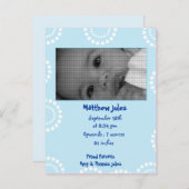 Kinderankündigungskarte Ankündigungspostkarte (Vorne/Hinten)