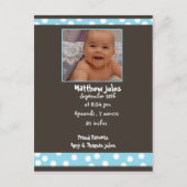 Kinderankündigungskarte Ankündigungspostkarte (Vorderseite)