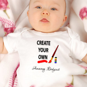 Kinderanzug erstellen, Foto, Text / Anpassen Baby Strampler