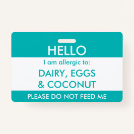 Kinderaquamarines hallo mein Name ist zur Allergie Ausweis