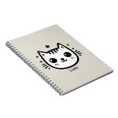 Kinderartiges Zeichn | Schwarz und Weiß | Minimali Notizblock (Rechte Seite)