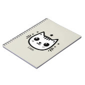 Kinderartiges Zeichn | Schwarz und Weiß | Minimali Notizblock (Linke Seite)