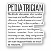 Kinderarzt Aufkleber (Vorderseite)