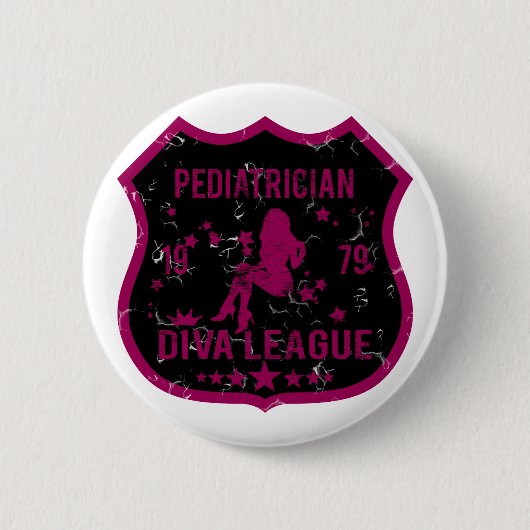 Kinderarzt-Diva-Liga Button (Vorderseite)
