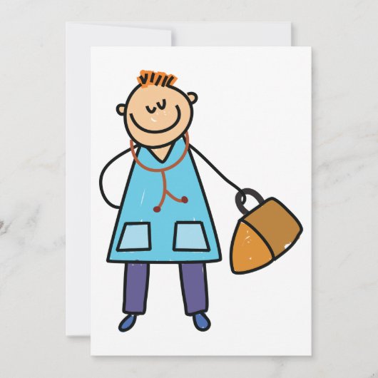 Kinderarzt Einladung (Vorderseite)