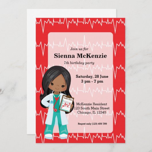 Kinderarzt Einladung (Vorne/Hinten)