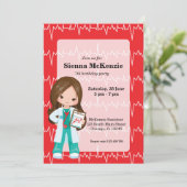 Kinderarzt Einladung (Stehend Vorderseite)