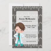 Kinderarzt Einladung (Vorderseite)