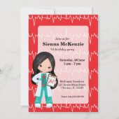 Kinderarzt Einladung (Vorderseite)