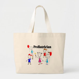 Kinderarzt-Geschenk-KindStickpeople Entwürfe Jumbo Stoffbeutel