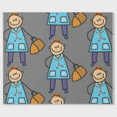 Kinderarzt Geschenkpapier (Flach)