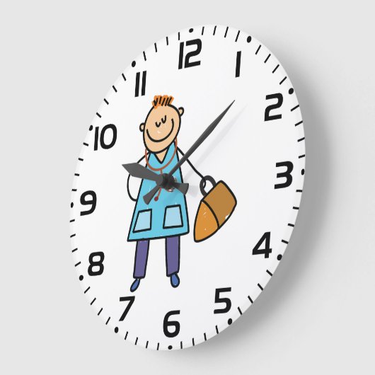 Kinderarzt Große Wanduhr (Winkel)