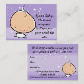 Kinderarzt. Hebamme. Baby. Verabredungs-Erinnerung Terminkarte (Vorne/Hinten)