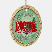 KINDERARZT MERRY CHRISTMAS KERAMIKORNAMENT (Rechts)