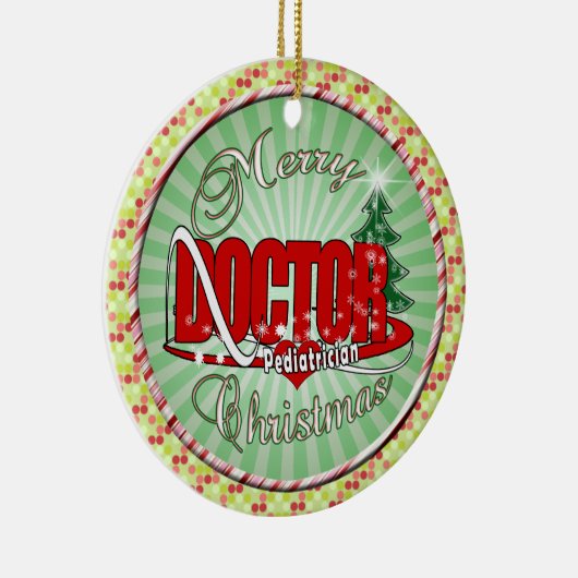 KINDERARZT MERRY CHRISTMAS KERAMIKORNAMENT (Rechts)