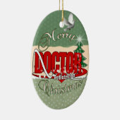 KINDERARZT MERRY CHRISTMAS KERAMIKORNAMENT (Rechts)