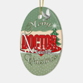 KINDERARZT MERRY CHRISTMAS KERAMIKORNAMENT (Links)