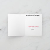 Kinderarzt mit Elfen und Kindern Weihnachtskarte Karte (Innenseite)