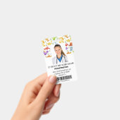 Kinderarzt Niedlich Dinosaurier-Foto Ausweis (Handheld)