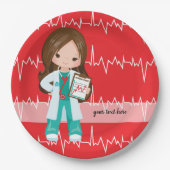 Kinderarzt Pappteller (Vorderseite)