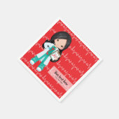 Kinderarzt Serviette (Ecke)
