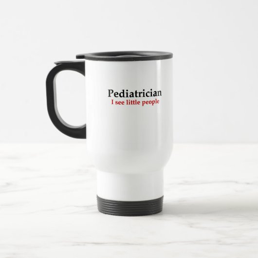 Kinderarzt-Tasse Reisebecher (Links)