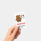 Kinderarzt - Teddy und Herz-Stethoskop Ausweis (Handheld)