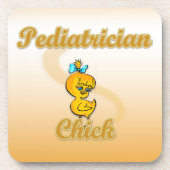 Kinderarztin Chick Getränkeuntersetzer (Vorderseite)