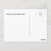 Kinderatemberaubende Hochzeit rettet das Datum Postkarte (Rückseite)