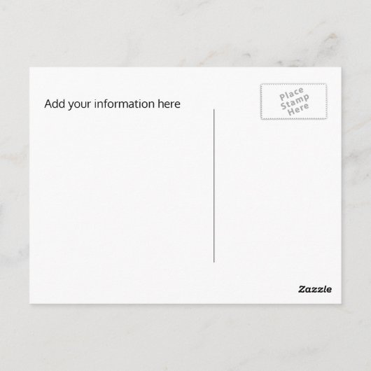 Kinderatemberaubende Hochzeit rettet das Datum Postkarte (Rückseite)